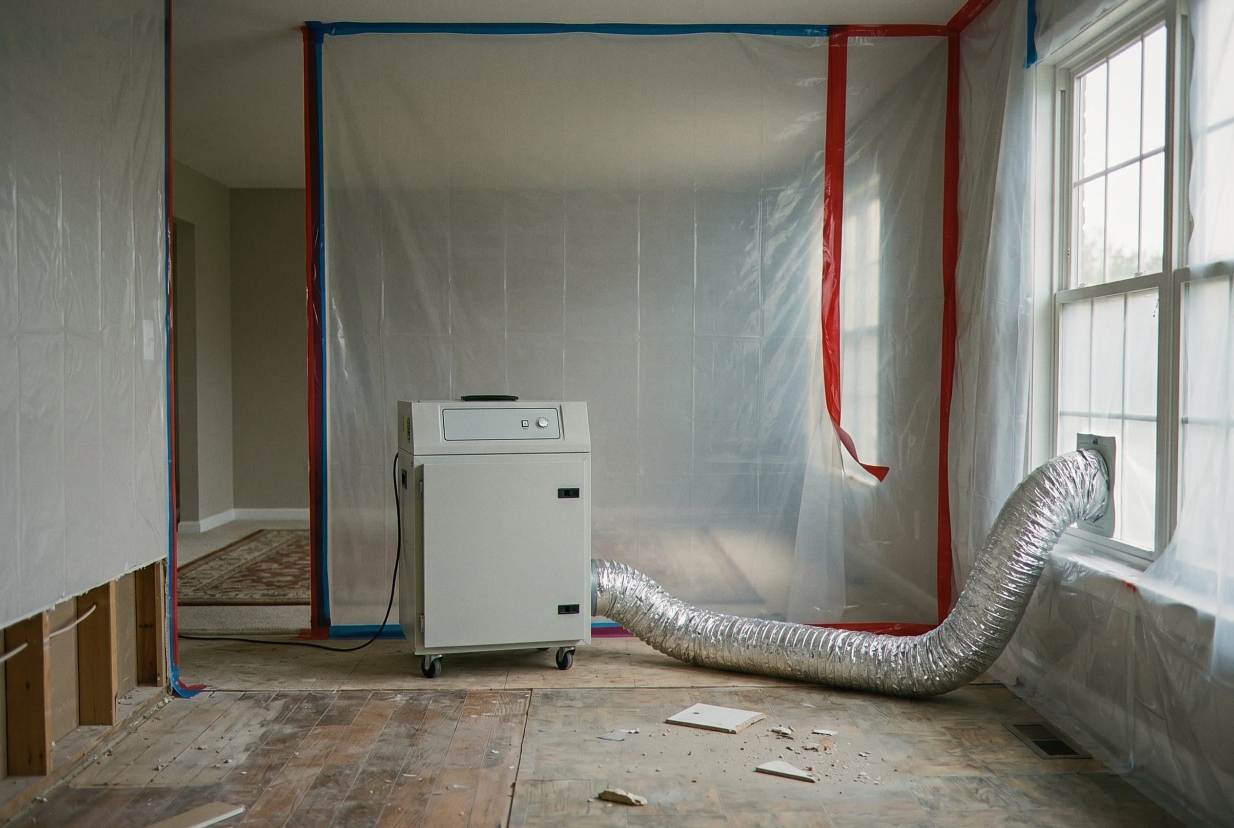 Containment and extraction equipment setup