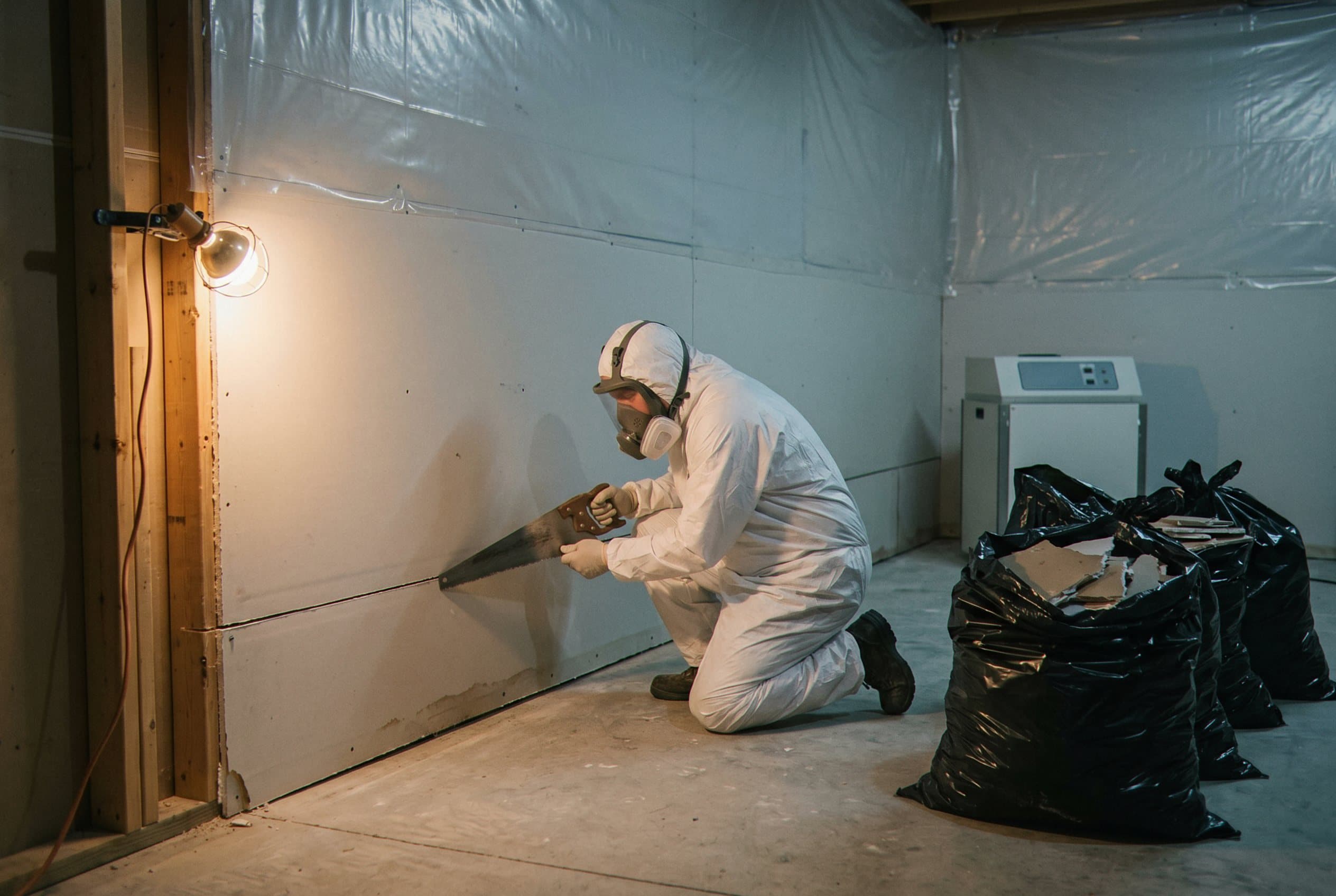 Sewage removal and decontamination underway